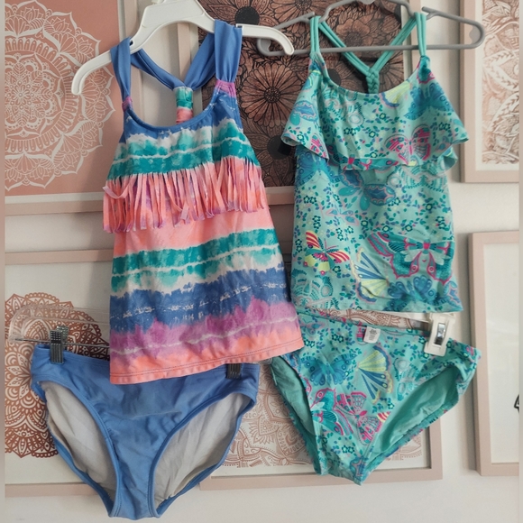 Size large swim bundle of 2 swim suits, size large 10/12 - Picture 3 of 15